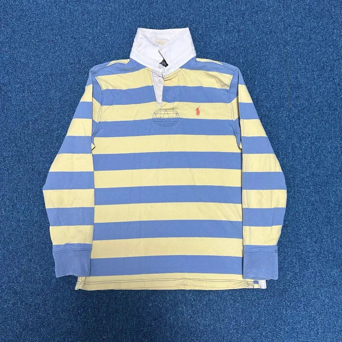 ポロ ラルフローレン ラガーシャツ ストライプ M by Polo Ralph ビッグ