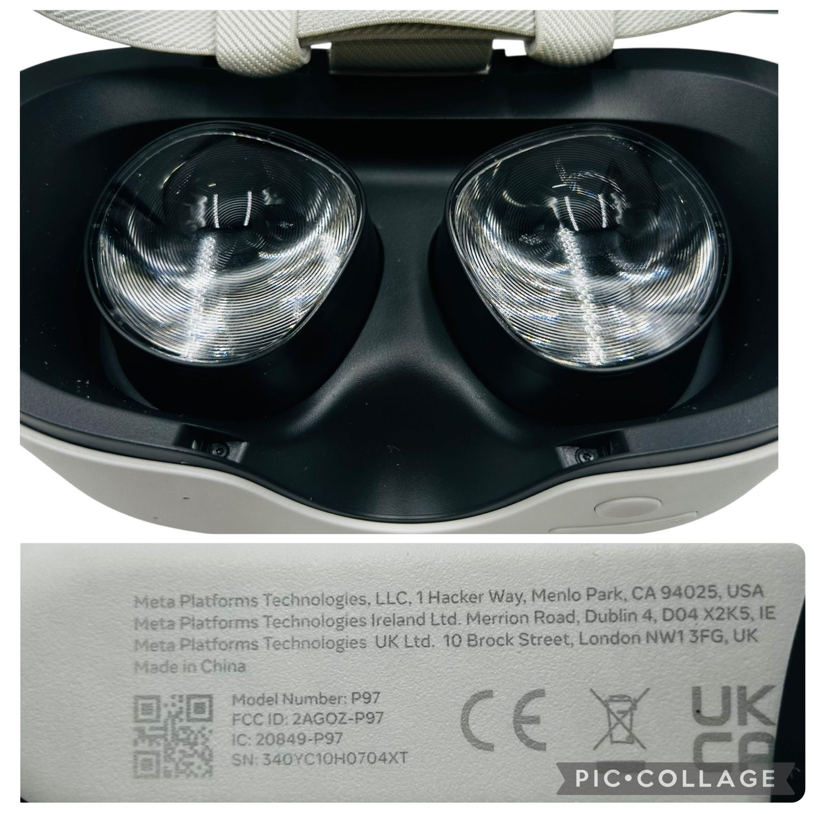 □Meta Quest 3S 128GB P97 VRヘッドセット 本体 コントローラー2個 外