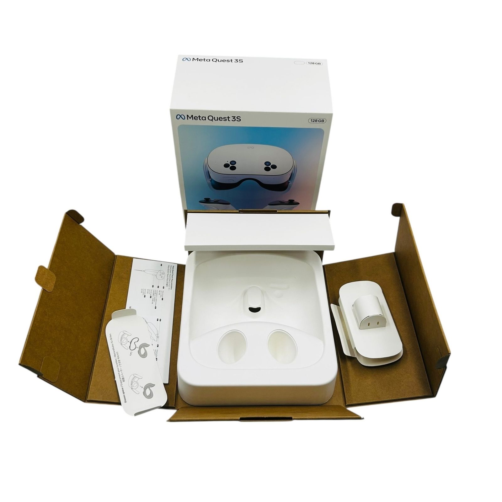 □Meta Quest 3S 128GB P97 VRヘッドセット 本体 コントローラー2個 外