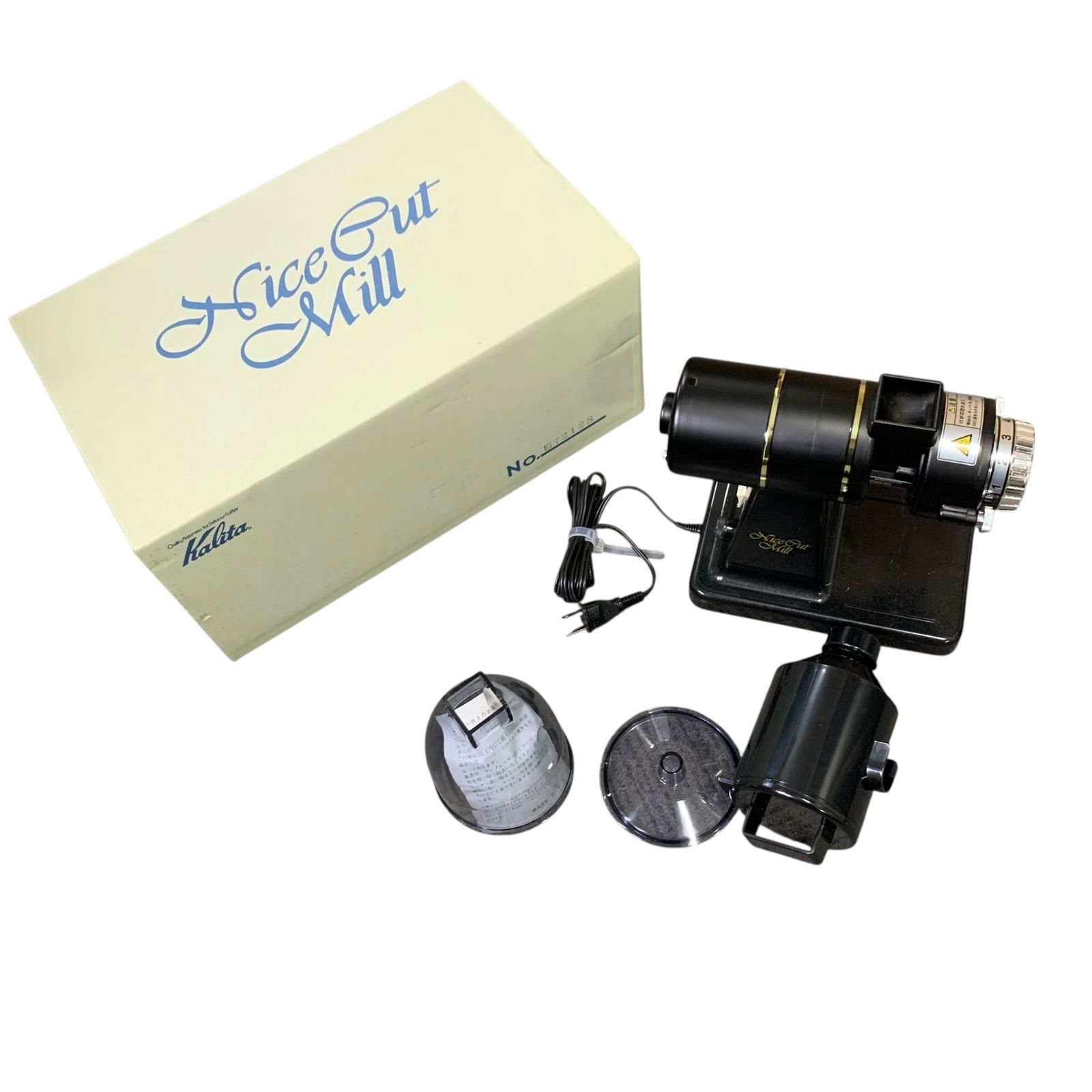 □美品 Kalita ナイスカットミル KH-100 ブラック 電動コーヒーミル