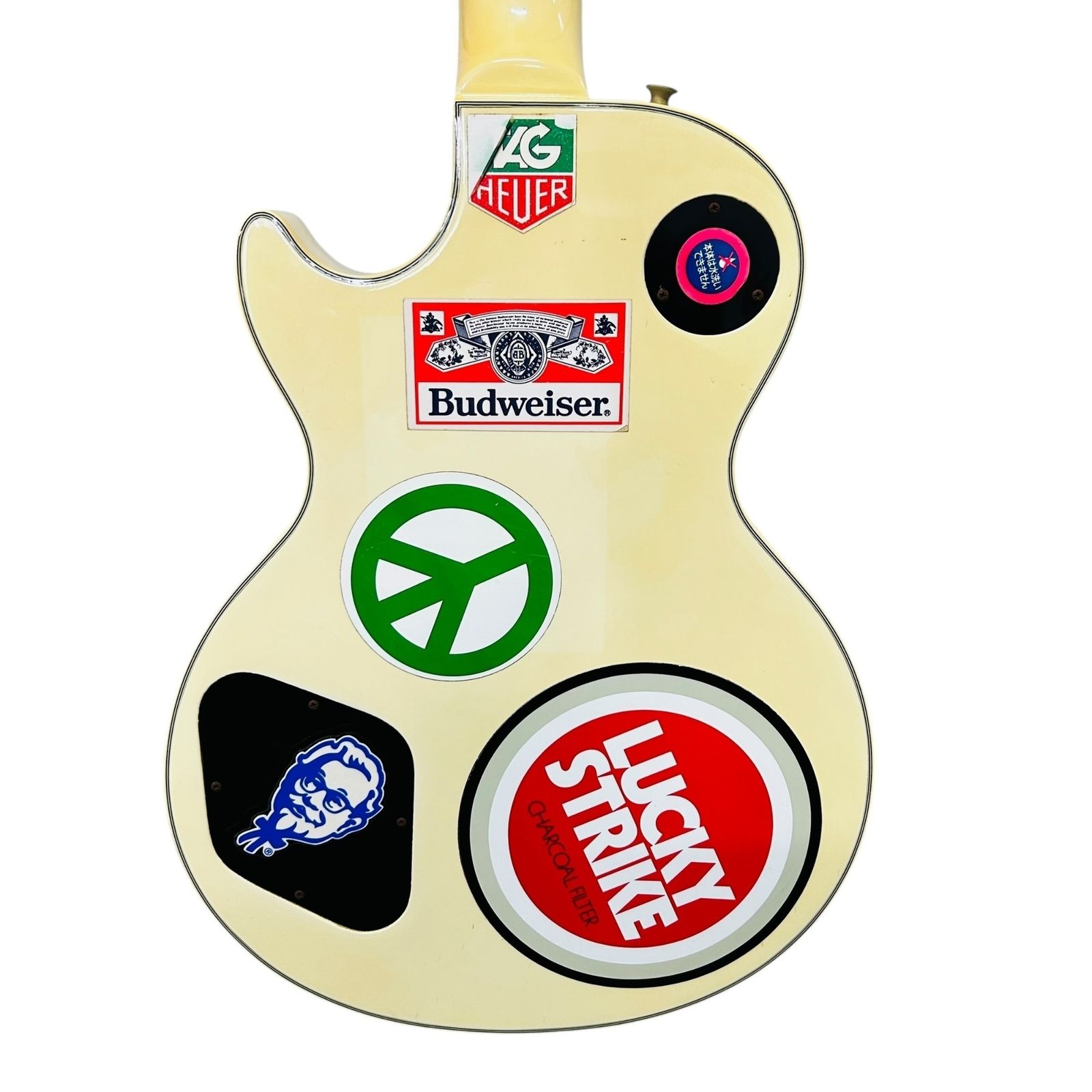 □Bunny レスポールタイプ エレキギター アイボリー 型番不明 全長約