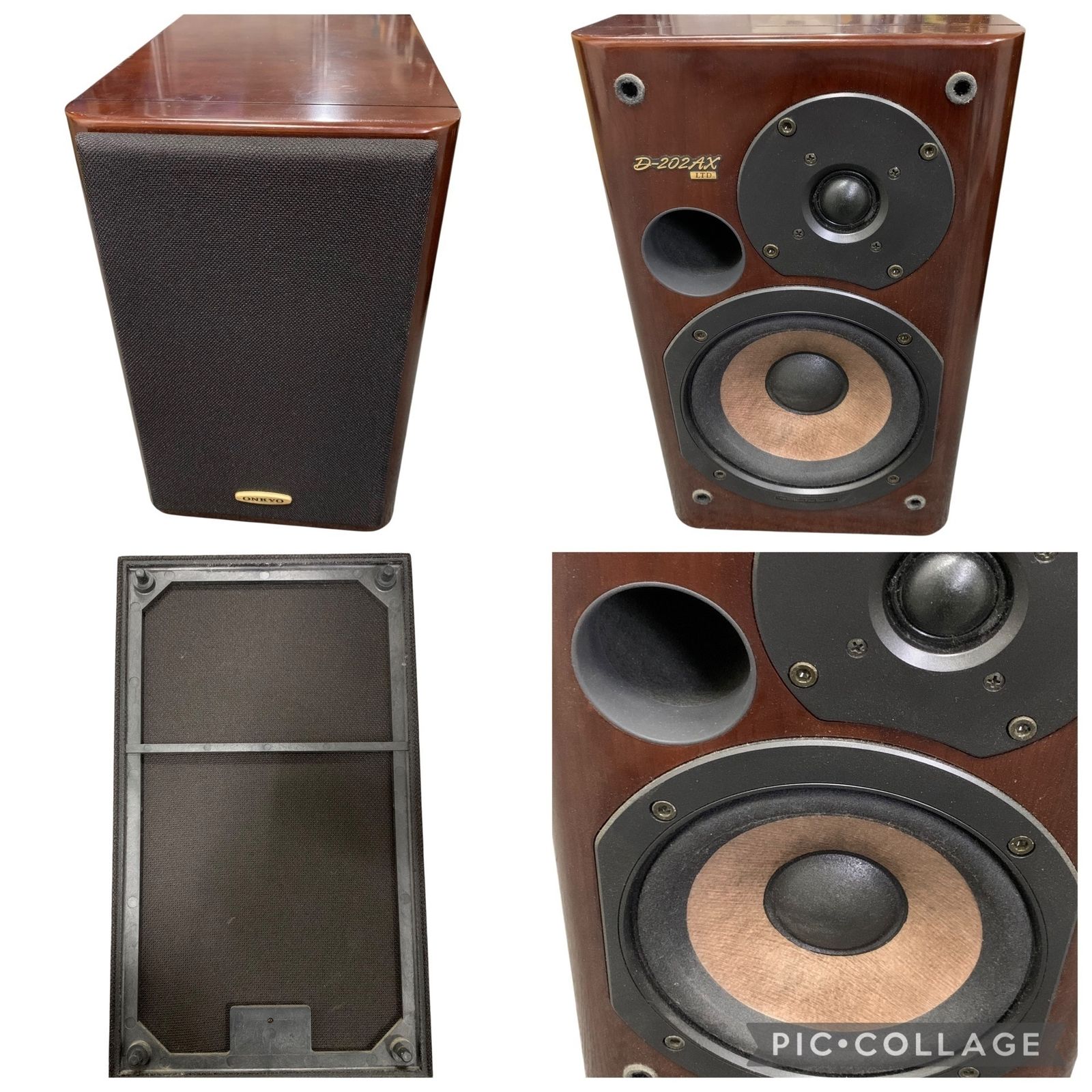 □ONKYO D-202AX LTD スピーカー ペア 2本セット 6Ω ブックシェルフ型