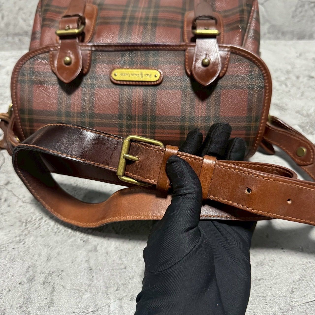 極美品 POLO RALPH LAUREN ラルフローレン メッセンジャーバッグ