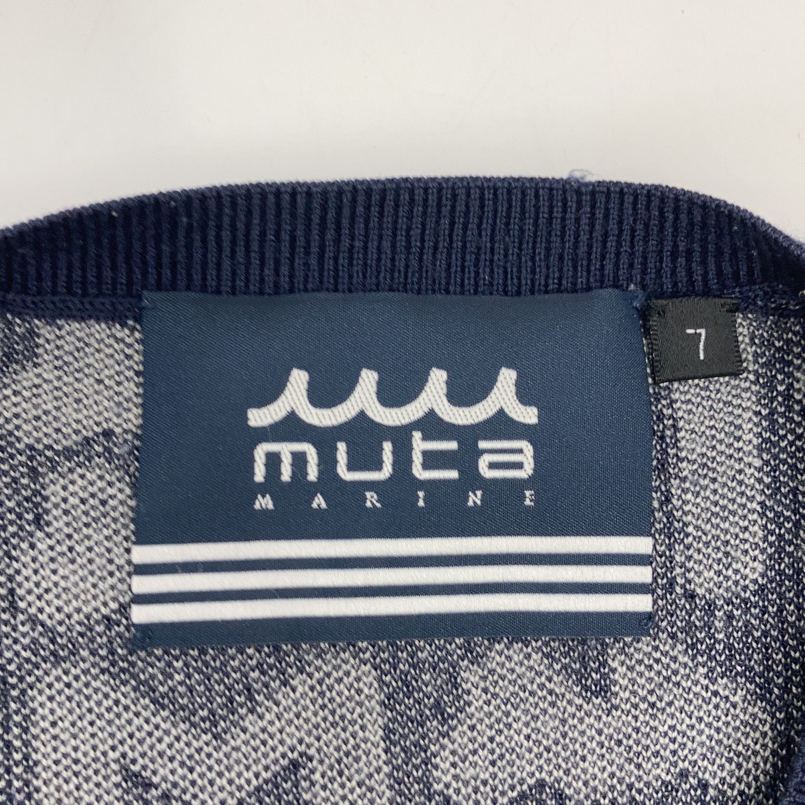 MUTA MARINE ムータマリーン 210305 MM PATTERN ｼﾞｬｶﾞｰﾄﾞﾆｯﾄﾍﾞｽﾄ