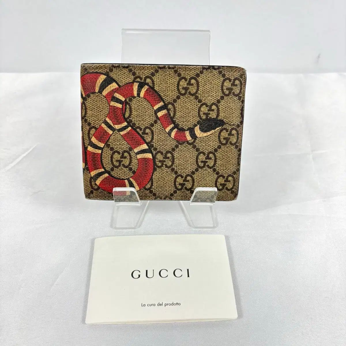 正規品) GUCCI グッチ キングスネーク 二つ折り財布 - メルカリ