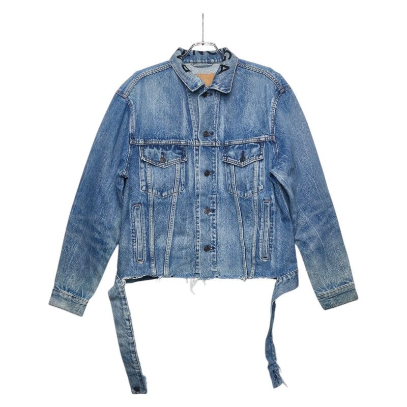 バレンシアガ 18SS LIKE A MAN JACKET クラッシュデザイン デニム