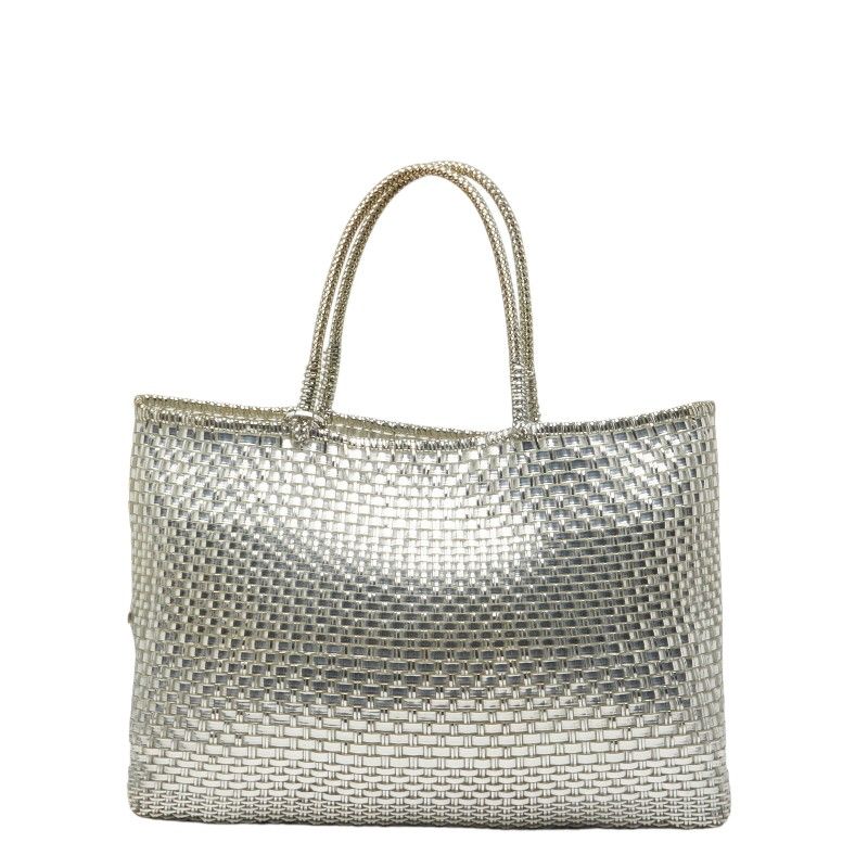 アンテプリマ イントレッチオ ハンドバッグ トートバッグ シルバー PVC