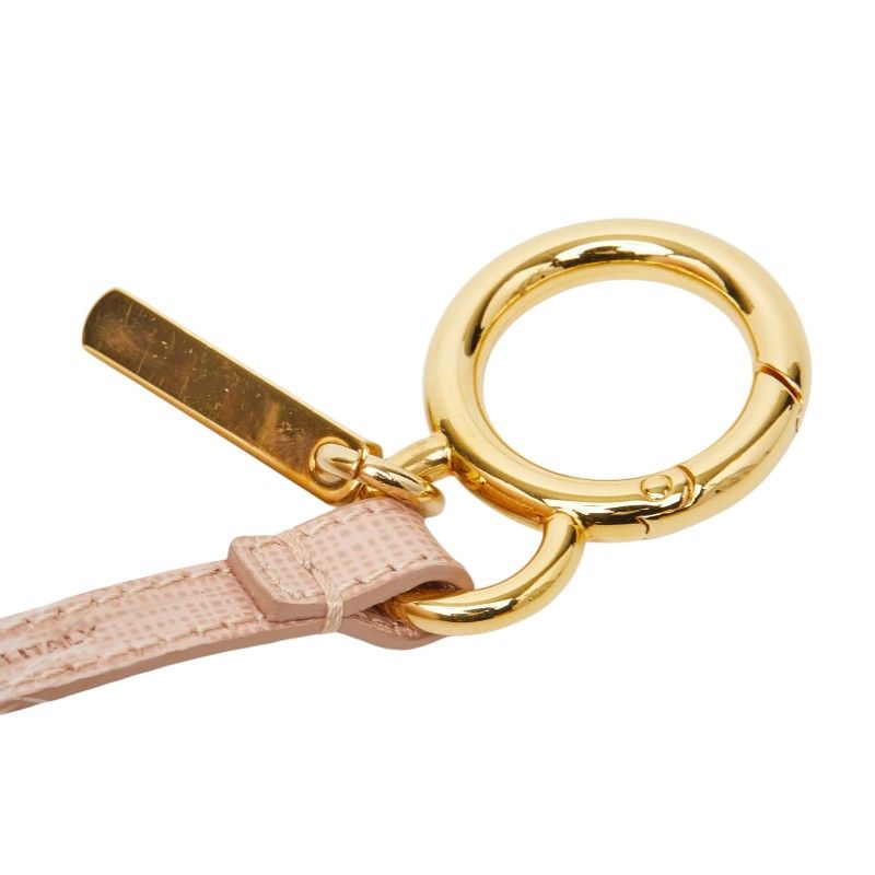 フェンディ ポンポン チャーム キーホルダー 7AR259 ピンク ブラウン