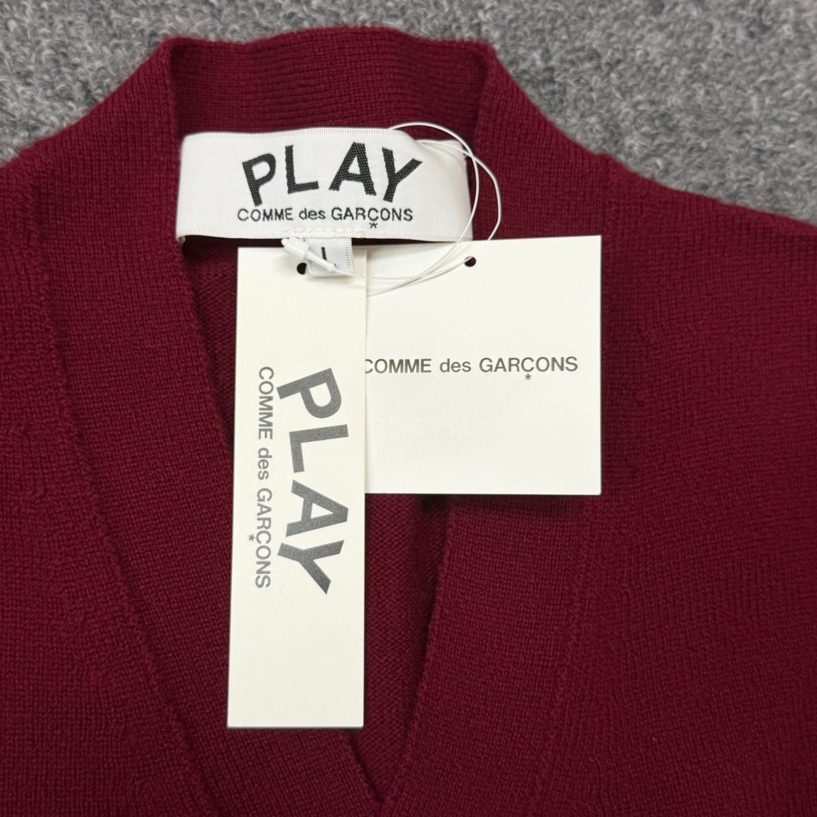 参考上代32230円 未使用 PLAY COMME des GARCONS AD2024/9 V-Neck