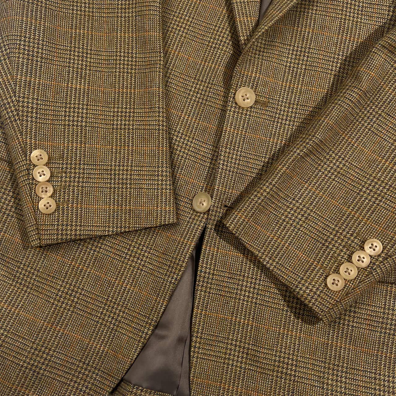 カシミヤ混 BURBERRY LONDON バーバリーロンドン チェック テーラード