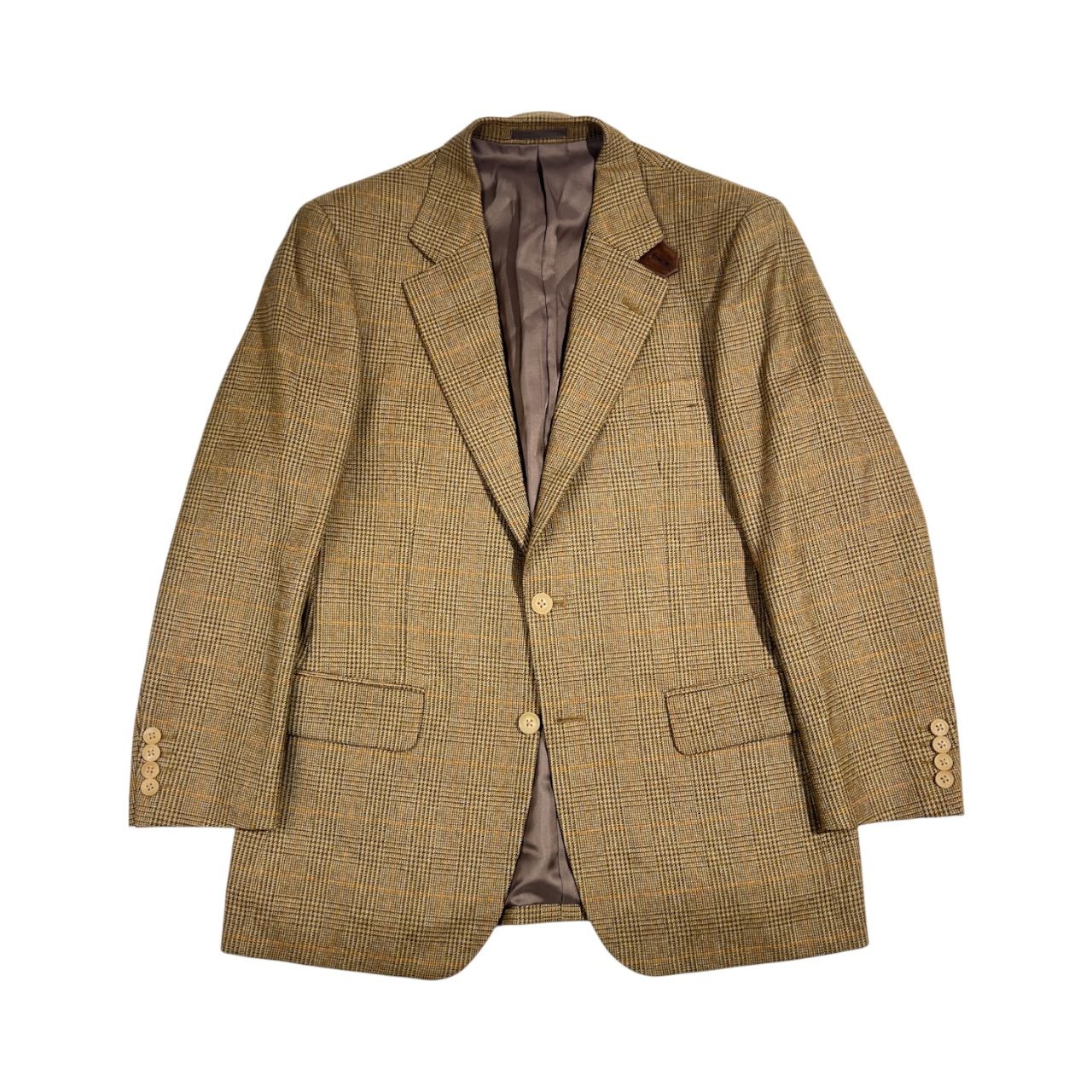 カシミヤ混 BURBERRY LONDON バーバリーロンドン チェック テーラード