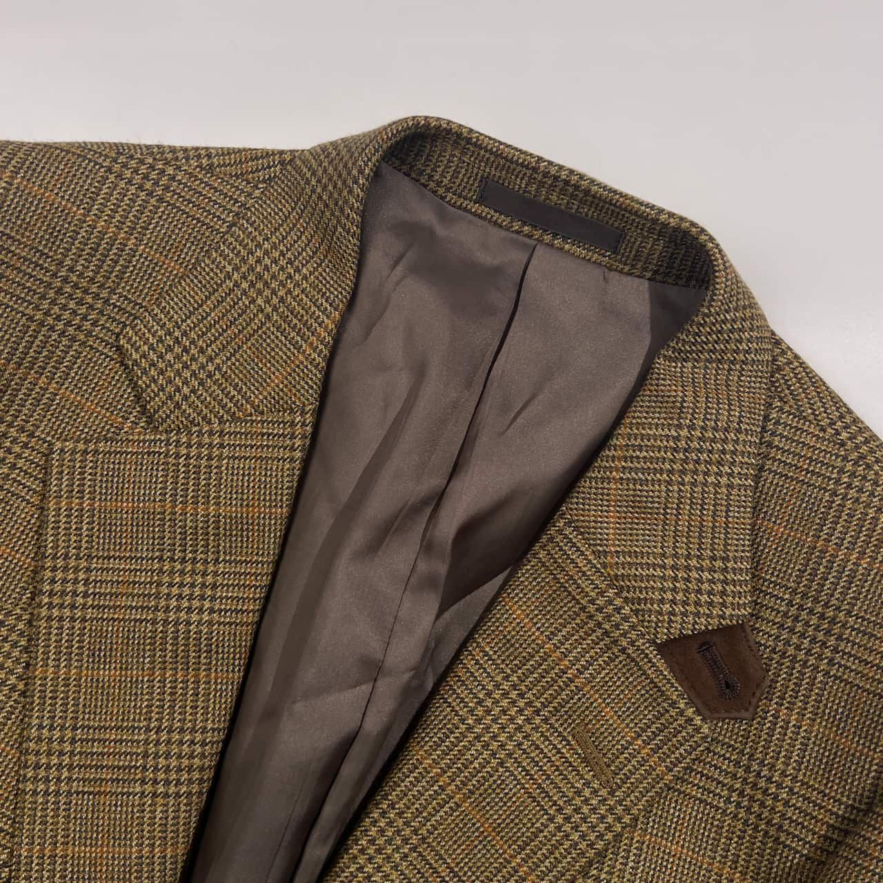 カシミヤ混 BURBERRY LONDON バーバリーロンドン チェック テーラード