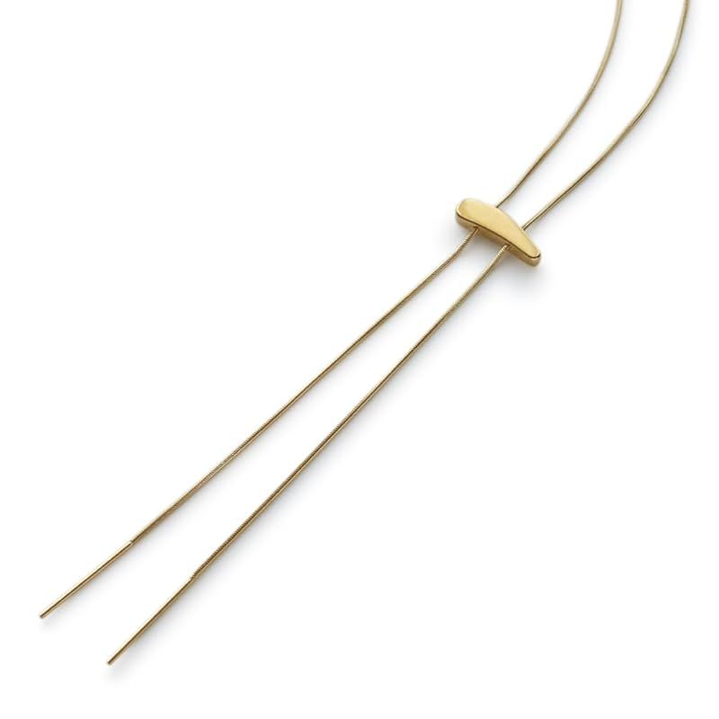 【新品】 [ジュエル ボックス] JewelVOX ネックレス レディース 金属アレルギー対応 サージカルステンレス メタルバー ニュアンス シンプル 大人 (ゴールド) 0