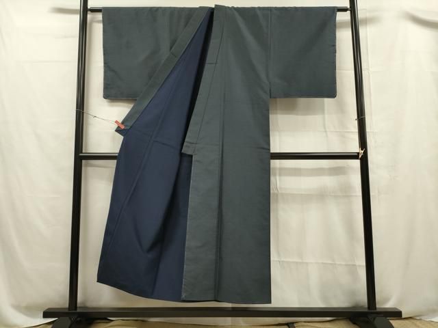 平和屋着物□男性 本場大島紬 アンサンブル 長羽織 80亀甲 総詰め 正絹