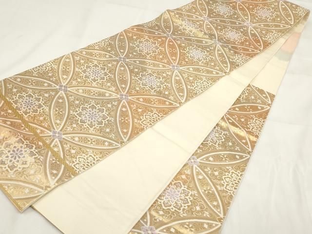 平和屋着物◎六通柄袋帯 七宝華文 金糸 正絹 逸品 AABG6251wj - メルカリ