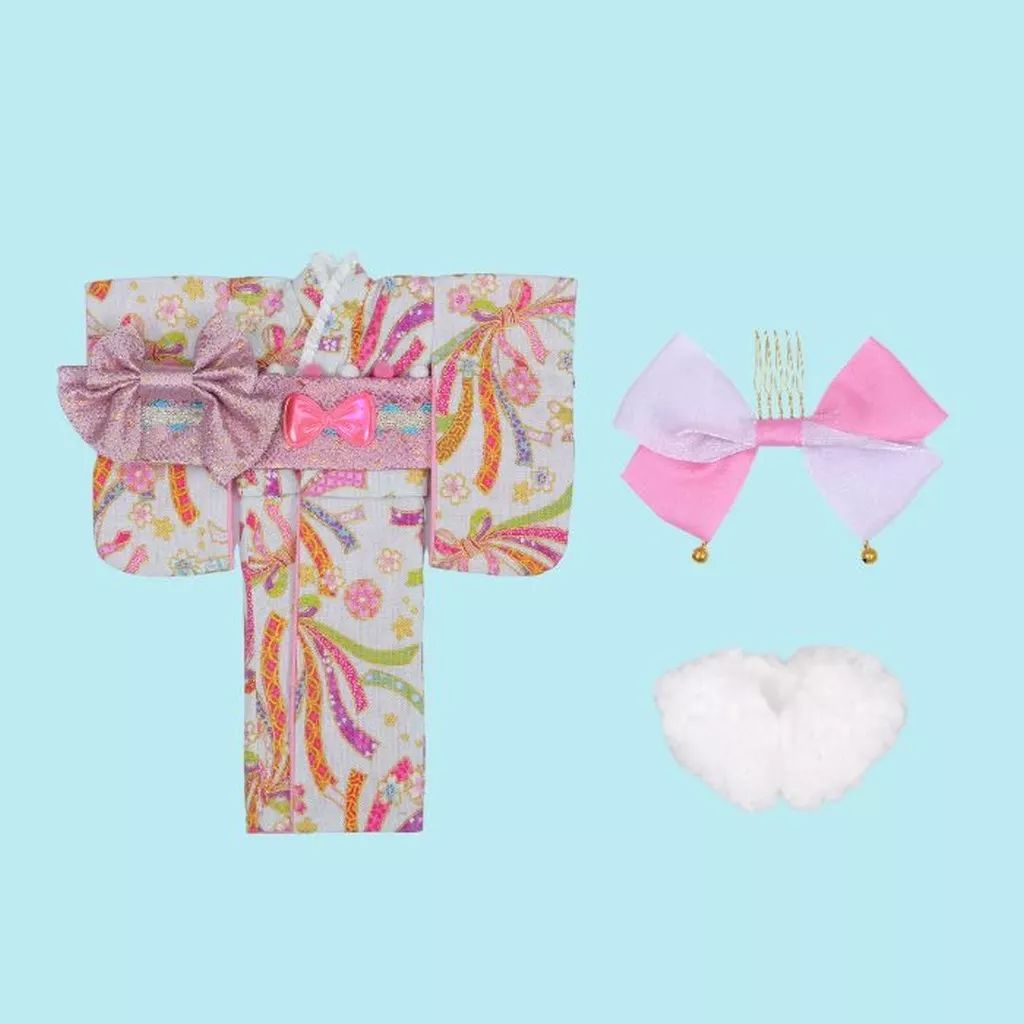 [Brand New] Doll Accessory 22cm Ribbon Pattern Kimono Set “Blythe - Blythe-” Dear Darling Fashion for Dolls