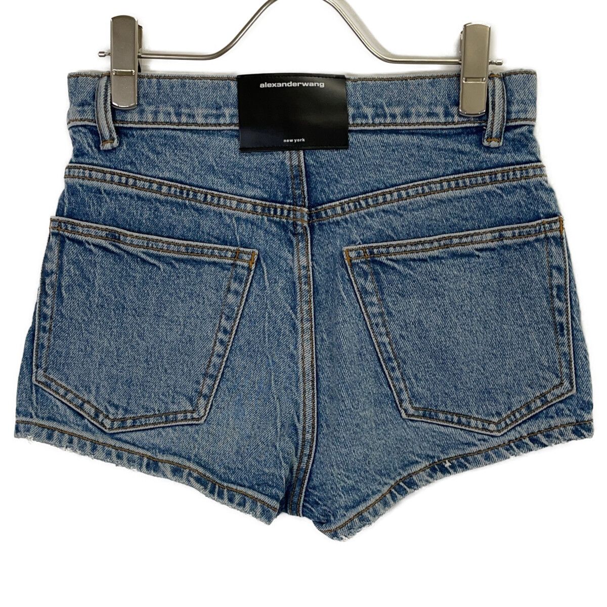 ALEXANDER WANG アレキサンダーワン ﾗｲﾄｲﾝﾃﾞｨｺﾞ ｽﾄﾚｯﾁﾃﾞﾆﾑｼｮｰﾄﾊﾟﾝﾂ 26