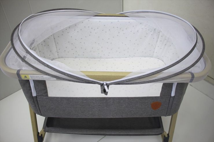 ベビー家具・寝具 HZDMJベビーベッド グレー