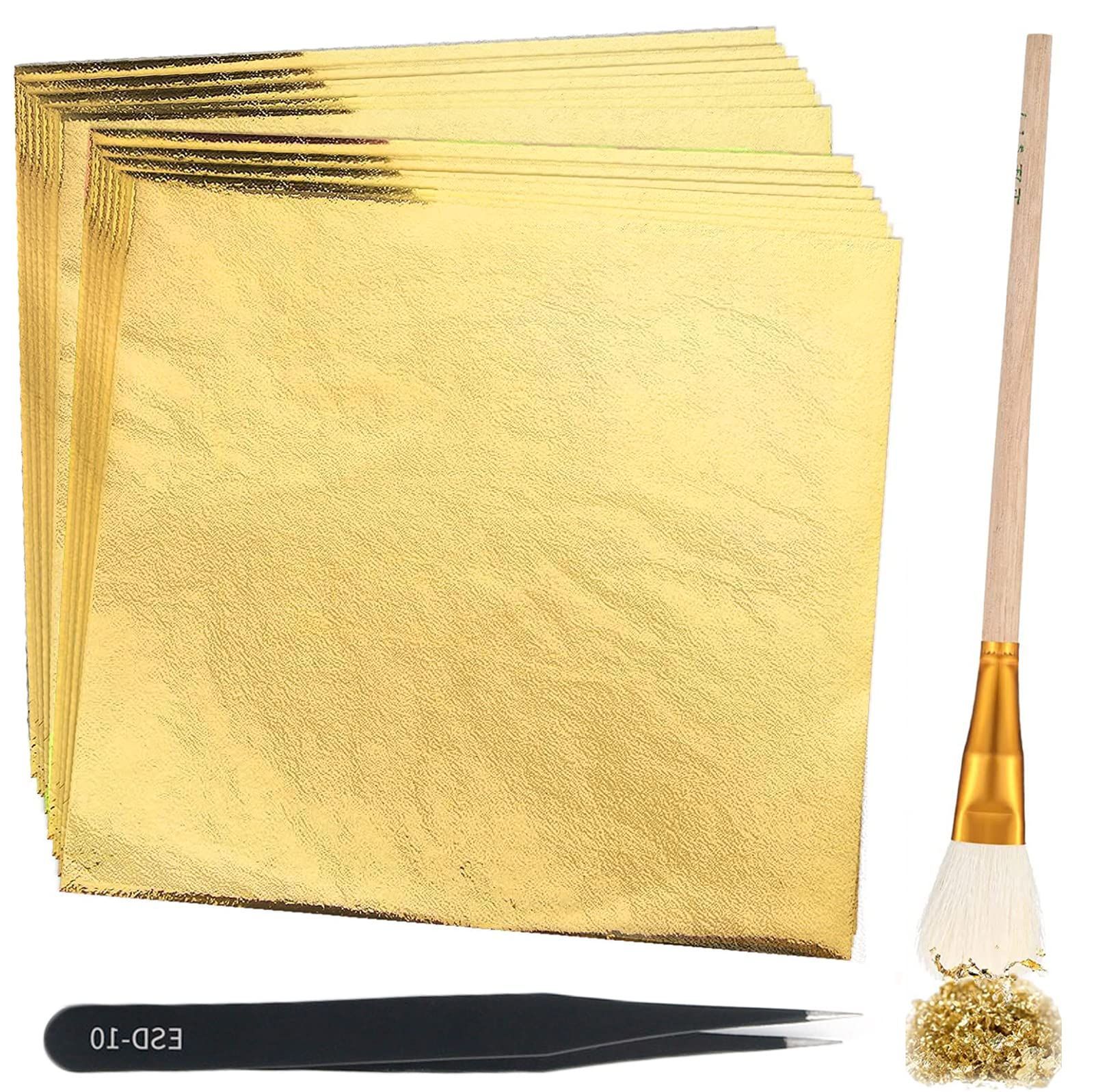 特価セール】金箔 フェイク 9cm×9cm 100枚入り 模造金箔 ゴールド