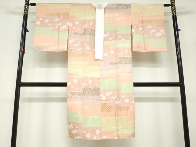 平和屋着物●長襦袢　無双仕立て　草花鈴文　正絹　逸品　DABC2040ud 平和屋着物○長襦袢 無双仕立て 草花鈴文 正絹 逸品 DABC2040ud 【公式