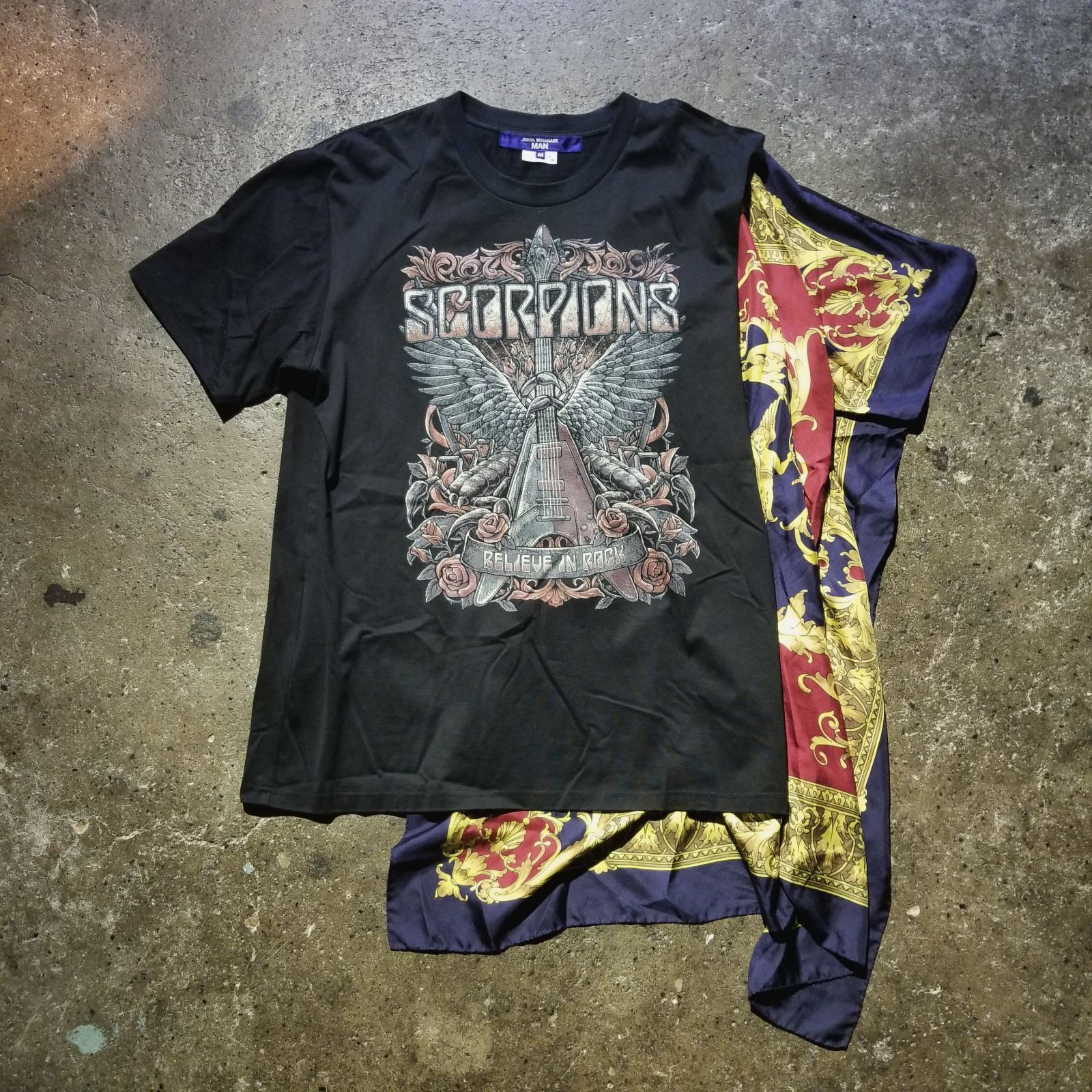 JUNYA WATANABE MAN 25ss シルクスカーフドッキングカットソー