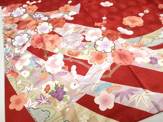 平和屋着物●豪華振袖　牡丹文　金彩　正絹　逸品　DABC2270ud 平和屋着物○豪華振袖 花蝶文 金彩 正絹 逸品 DABC2894udの通販 by