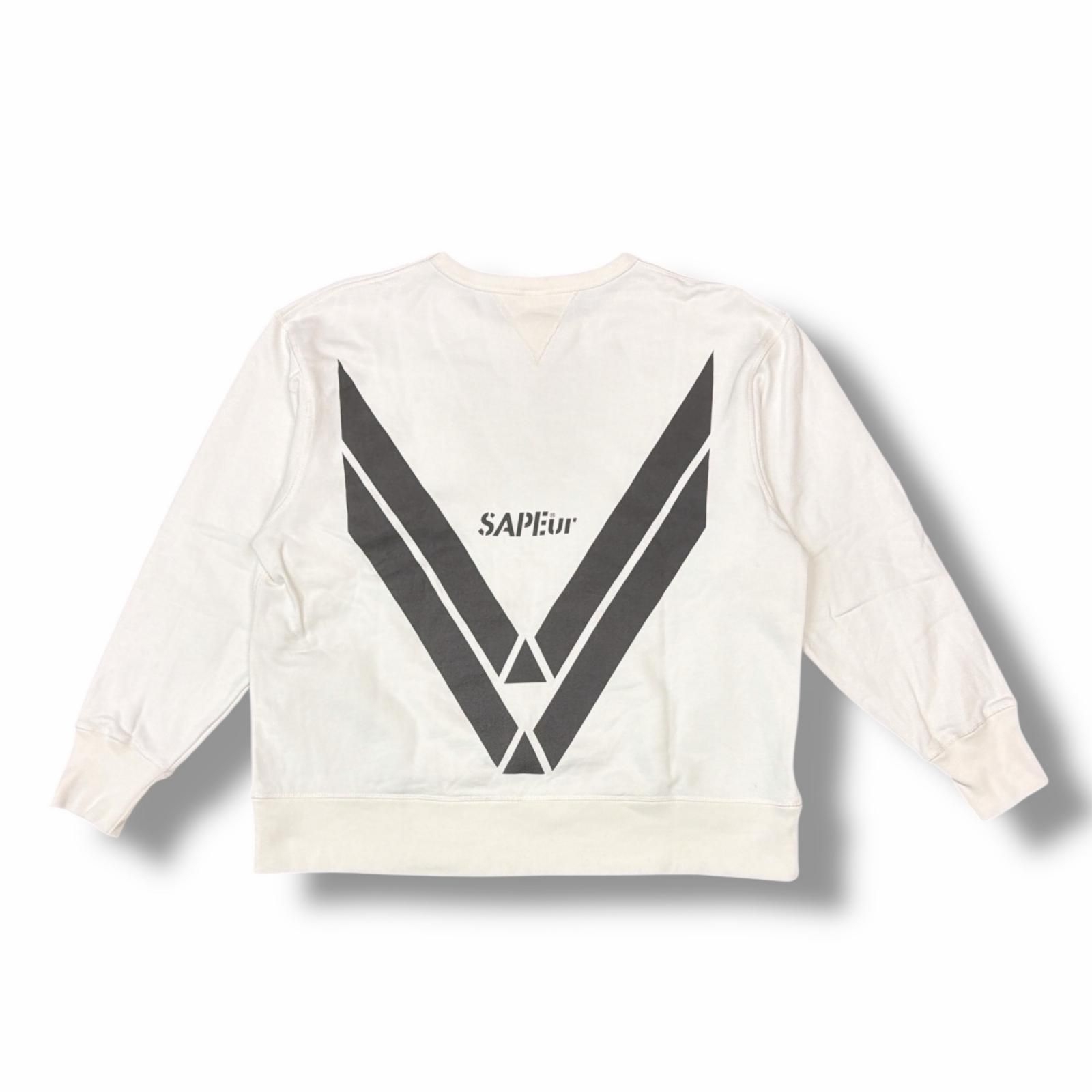 SAPEur USAPE CrewNeck Sweat ロゴプリント クルーネックスウェット
