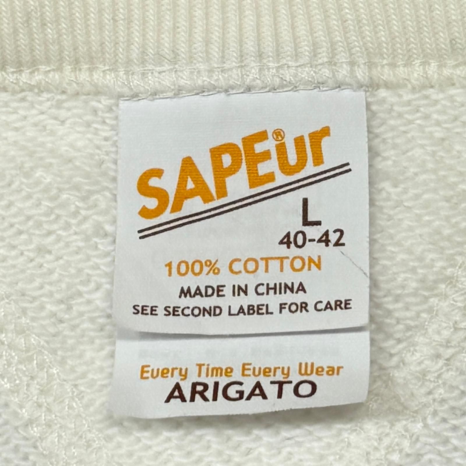 SAPEur USAPE CrewNeck Sweat ロゴプリント クルーネックスウェット 