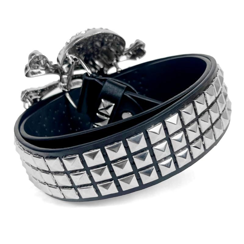 新品】 [NAMEOF] スタッズ スカル ドクロ ベルト Y2K フェアリー