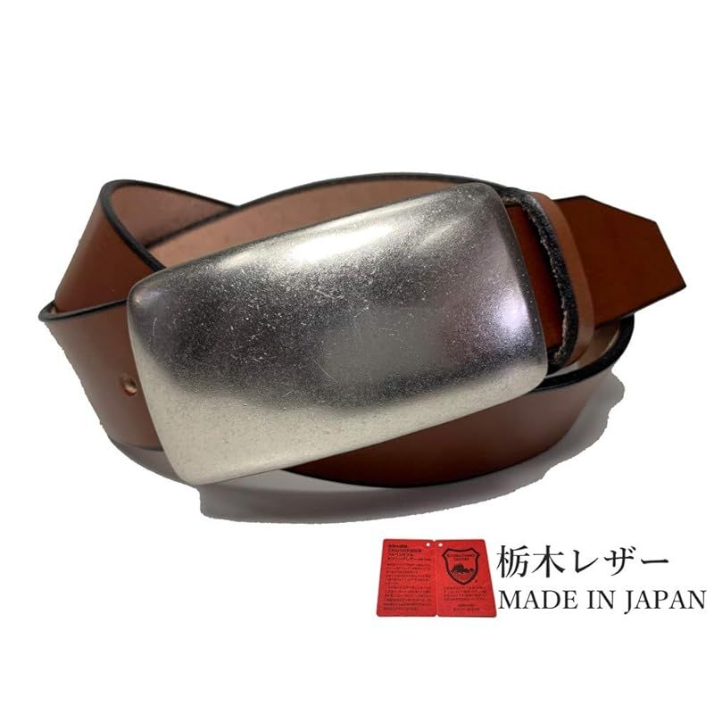 新品 WING LEATHER 栃木レザーベルト 濃茶色 ロングサイズ 本革