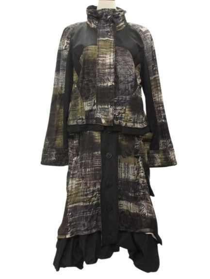 エイココンドウ EIKO KONDO セットアップ ジャケット スカート 44 変形