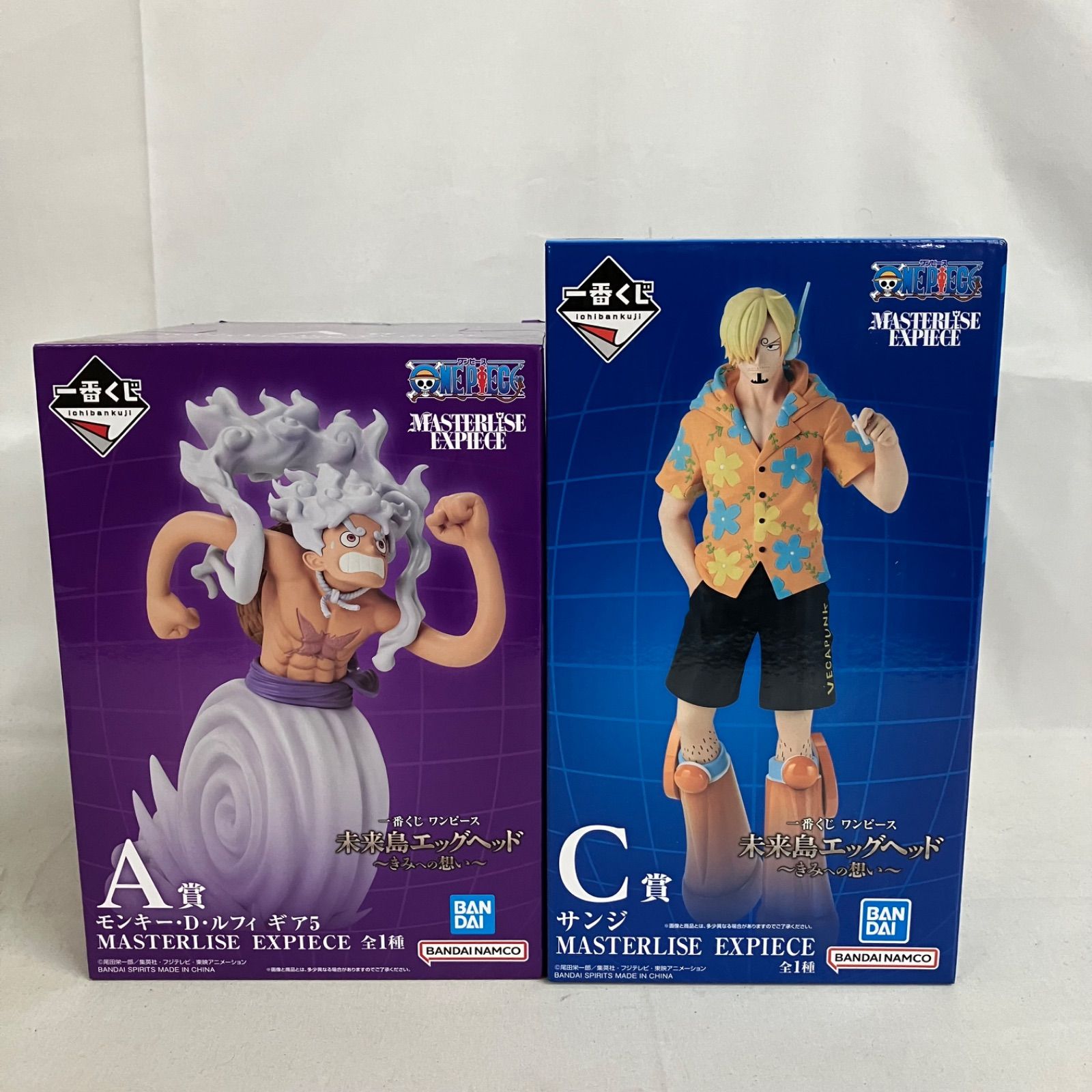 未開封 一番くじ ワンピース 未来島エッグヘッド A賞 ルフィ ギア5 C賞 