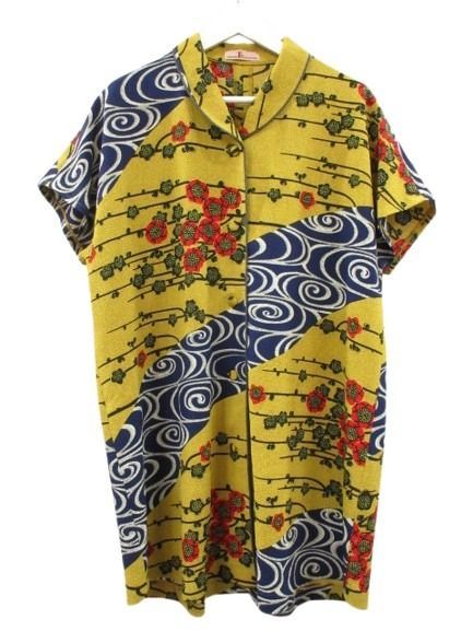 シセンドウ 詩仙堂 HITOSHI TAMURA ちりめん 縮緬 チュニック ブラウス