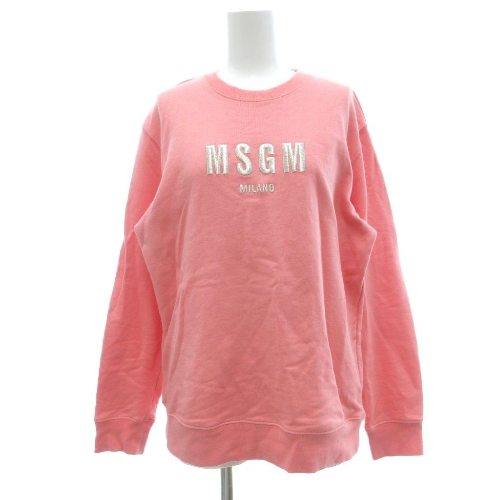 エムエスジーエム MSGM トレーナー スウェット S ピンク クルーネック