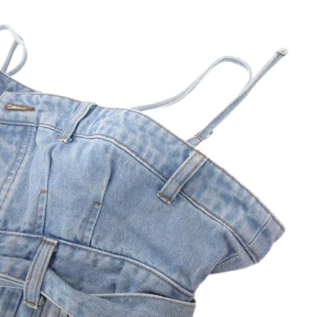 メゾンスペシャル MAISON SPECIAL エクストラパネルロンパース デニム