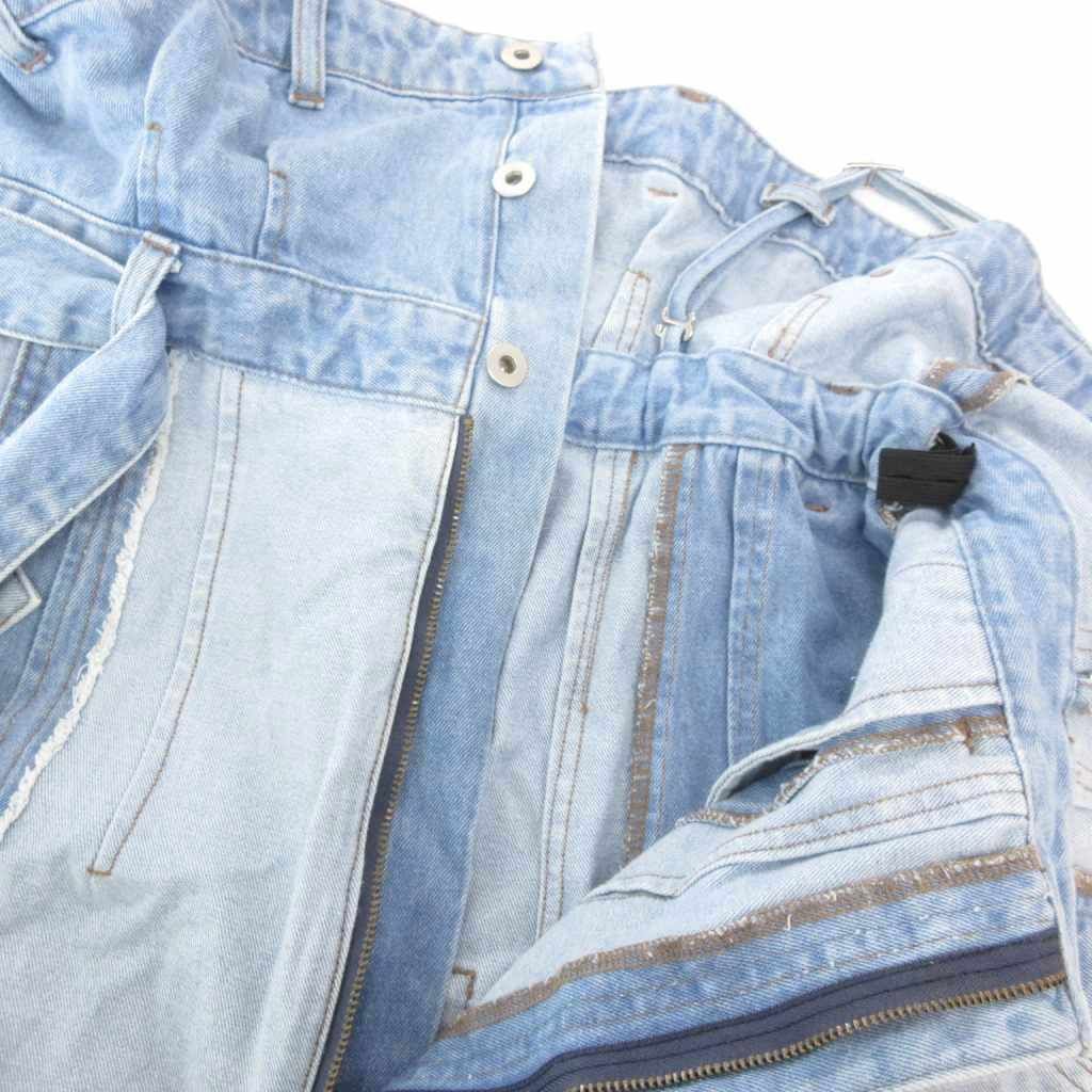 メゾンスペシャル MAISON SPECIAL エクストラパネルロンパース デニム