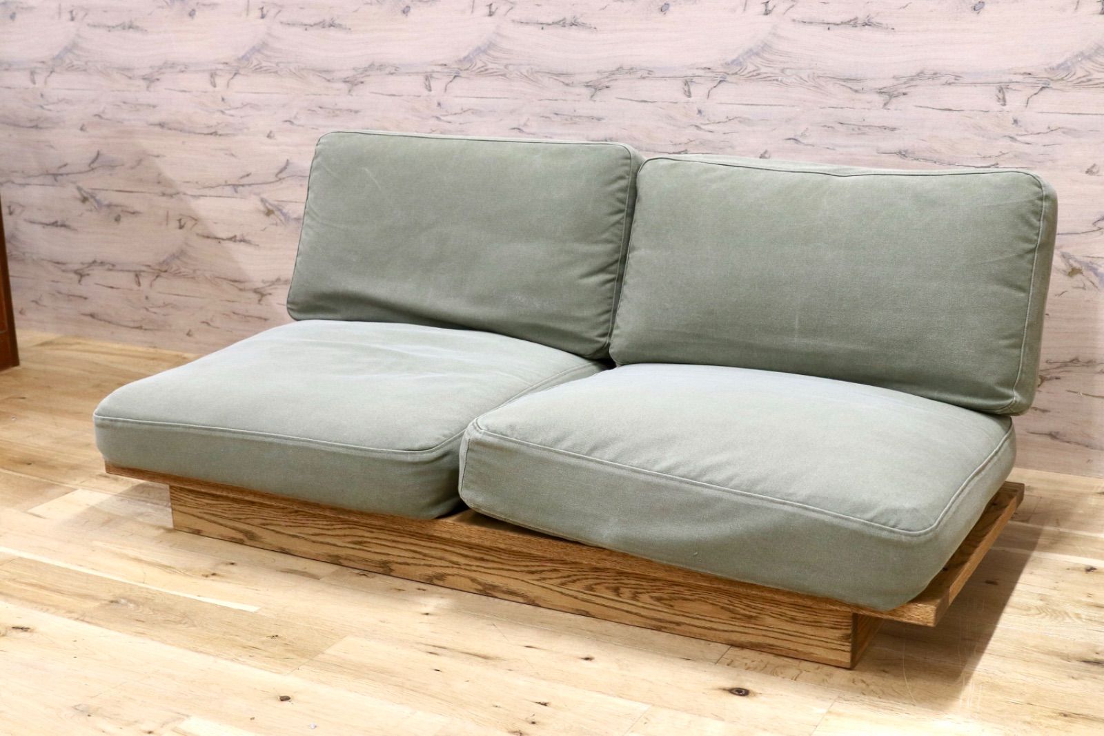 GMIH487○MOMO NATURAL / モモナチュラル CLOUD LOW SOFA | 2P | CLEAR