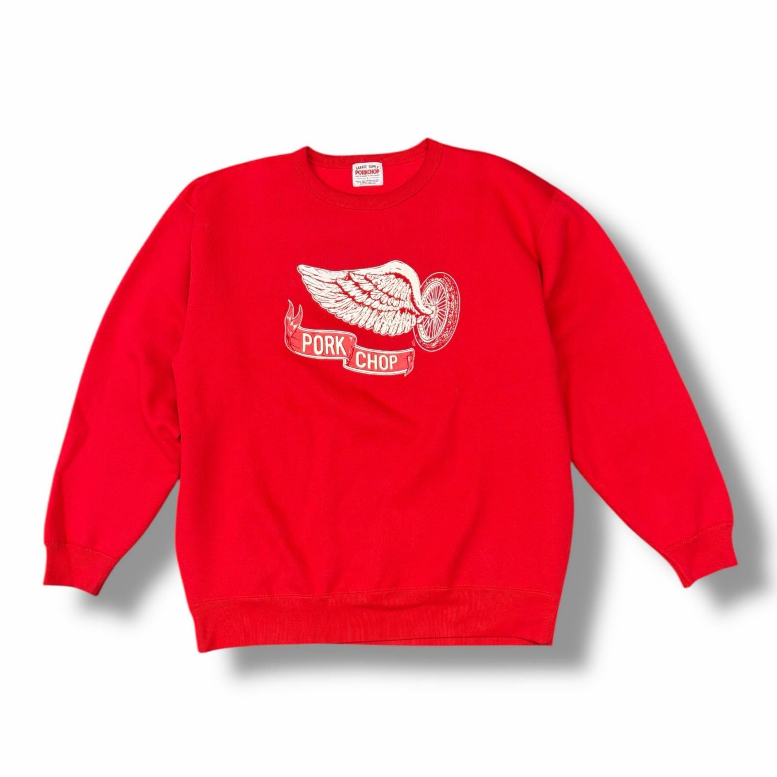 PORKCHOP GARAGE SUPPLY × MASSES 24AW FLYING WEEL P SWEAT コラボ