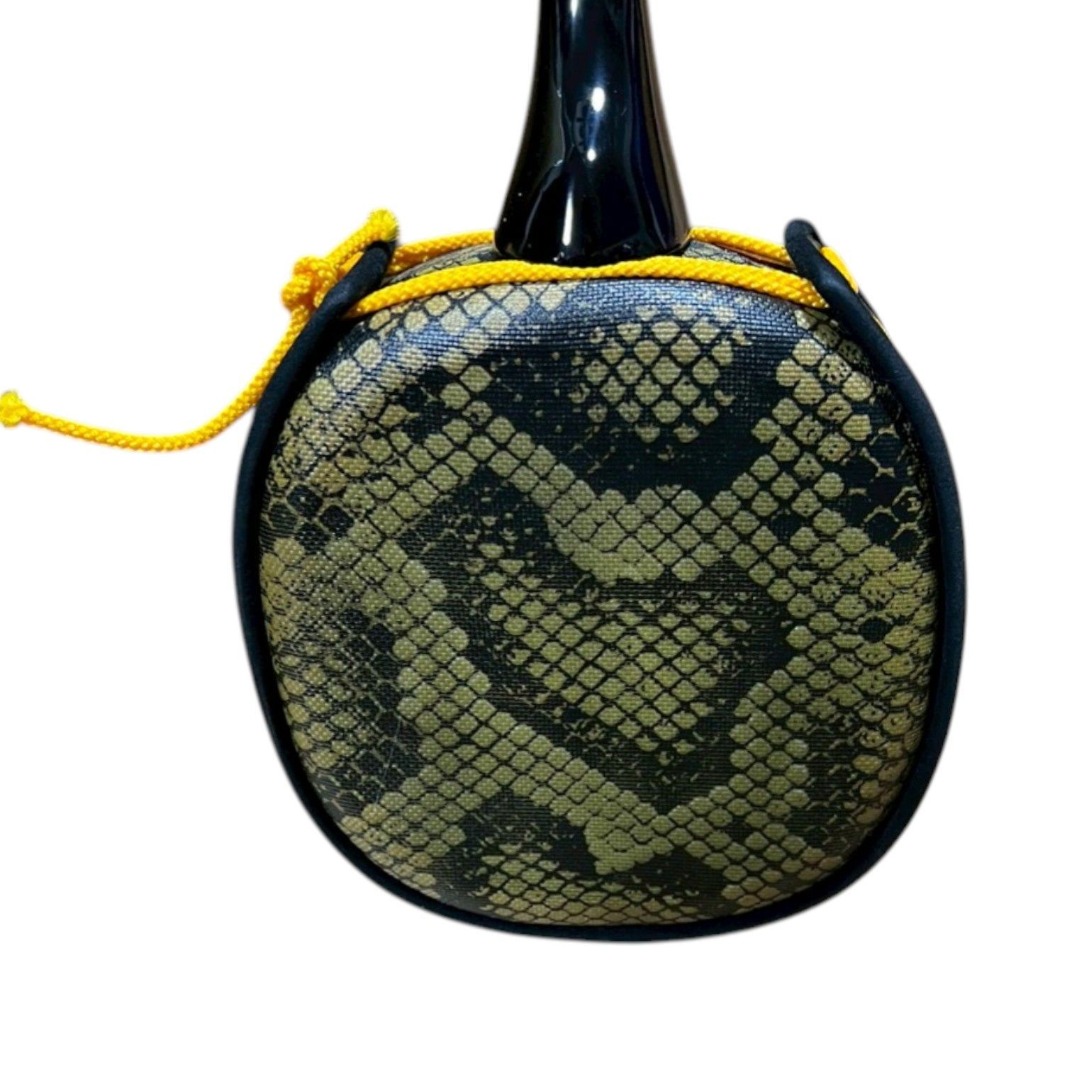 美品】沖縄 三線 人工皮 蛇皮線 伝統楽器 入門用 胴巻きデザイン