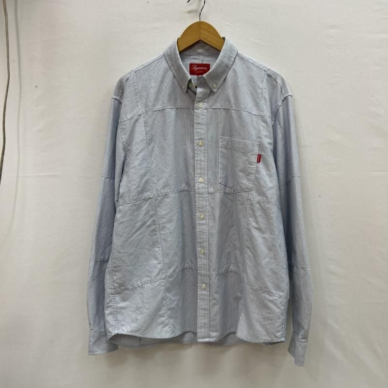 シュプリーム 20AW Patchwork Oxford Shirt パッチワーク ストライプ