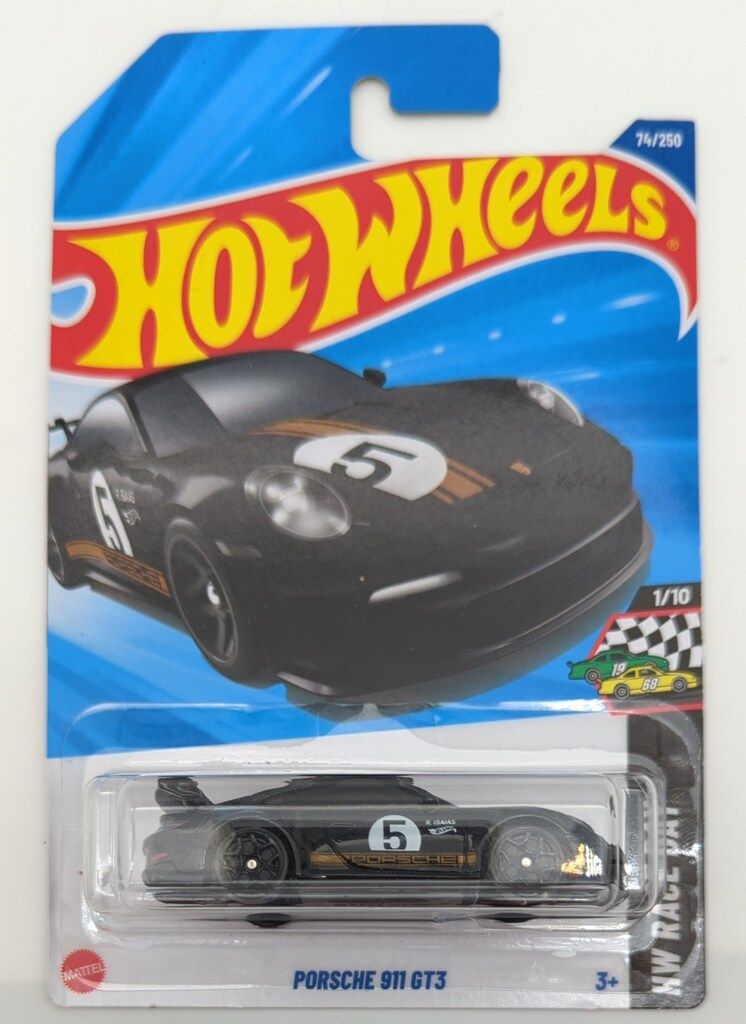 MATTEL HOTWHEELS HW RACE DAY 1/10 HYX17 PORSCHE 911 GT3/ブラック
