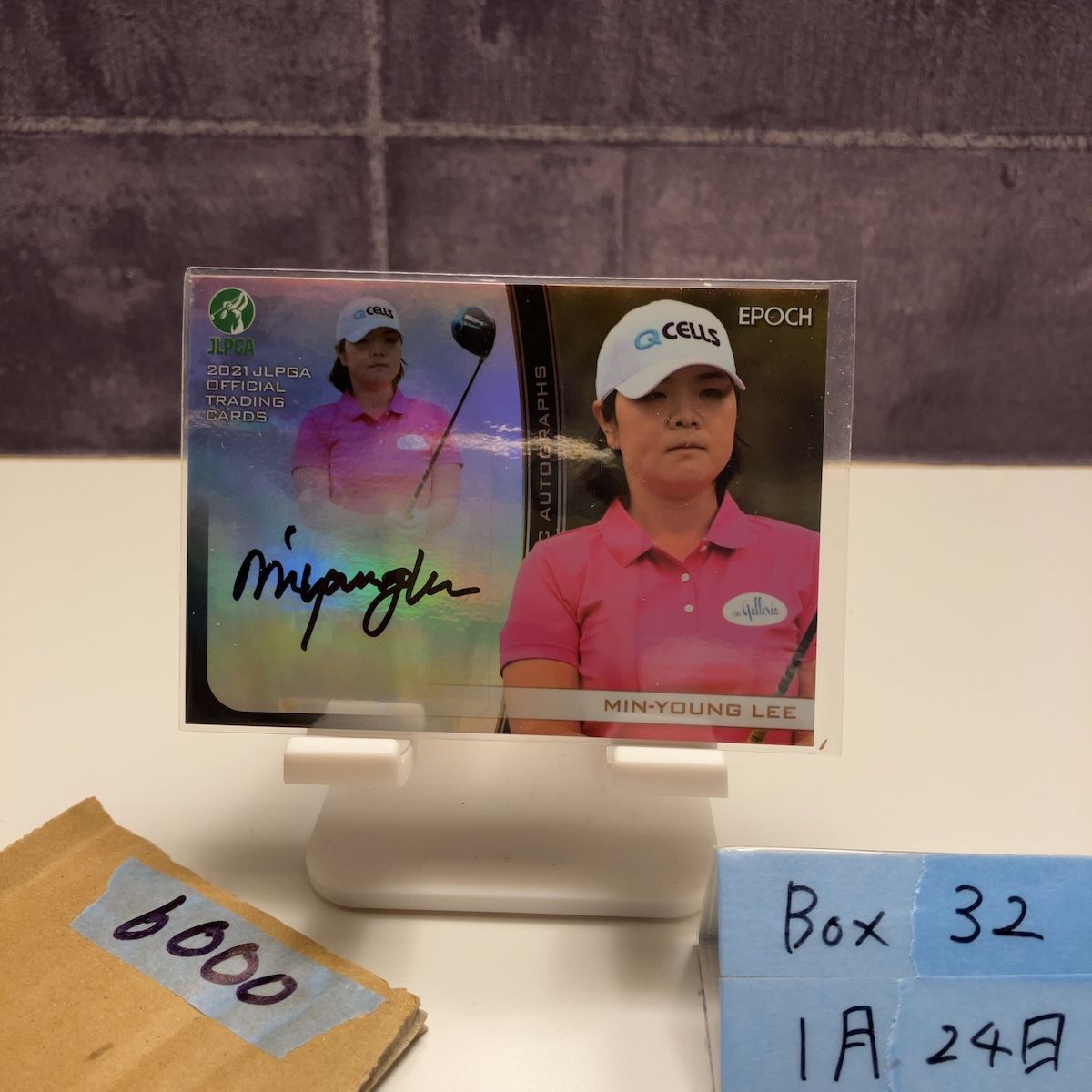 2021 Epoch イミニョン Lee Min-Young 26/30 直筆サインカード JLPGA 