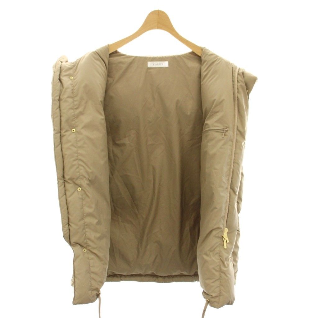 キャラクス CALUX パッファー PUFFRベスト ダウンベスト フード F