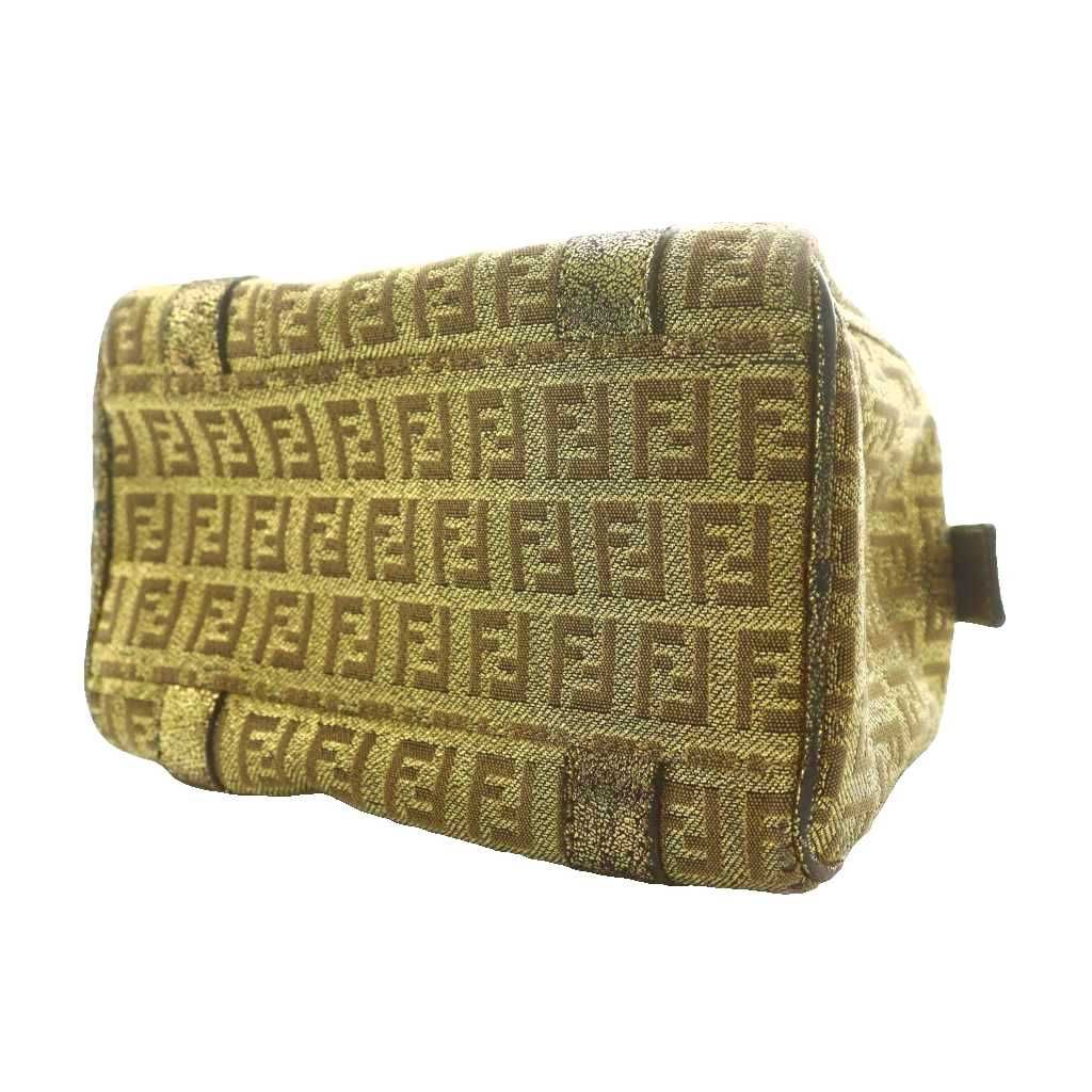 フェンディ FENDI ズッキーノ ミニ ボストンバッグ ハンド ゴールド