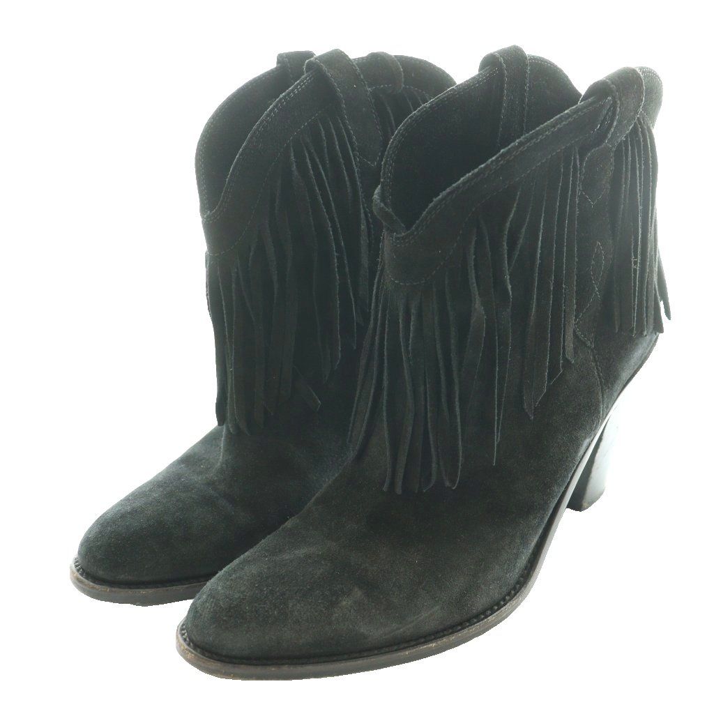 サンローラン パリ SAINT LAURENT PARIS ウエスタンフリンジショート