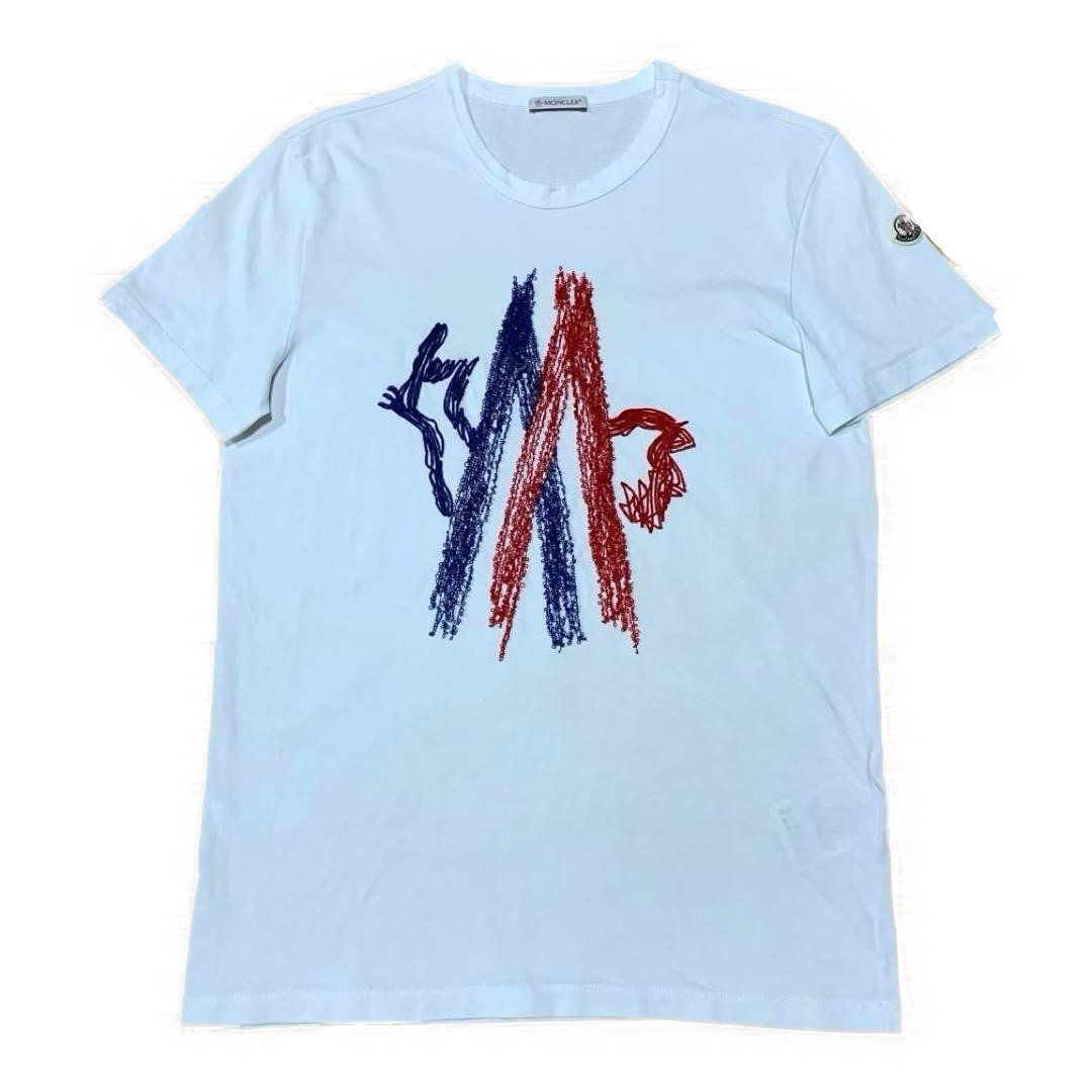 モンクレール 刺繍ロゴ ワッペン S ホワイト Tシャツ 5S13 - メルカリ