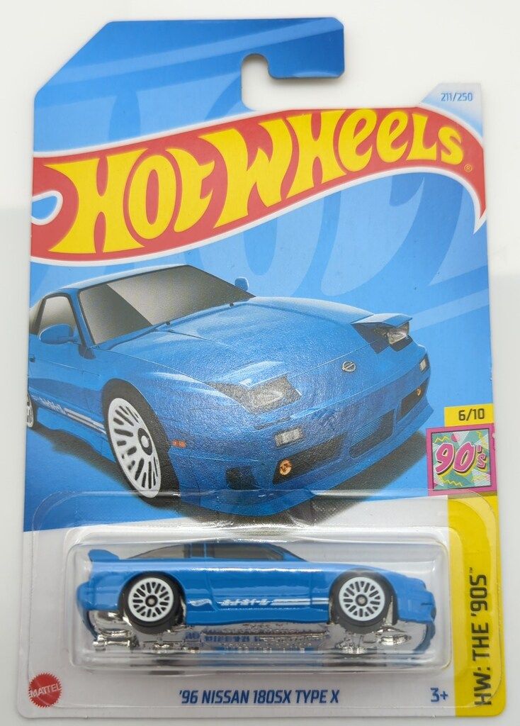 MATTEL HOTWHEELS HW:THE '90S 6/10 HXR16 '96 NISSAN 180SX TYPEX