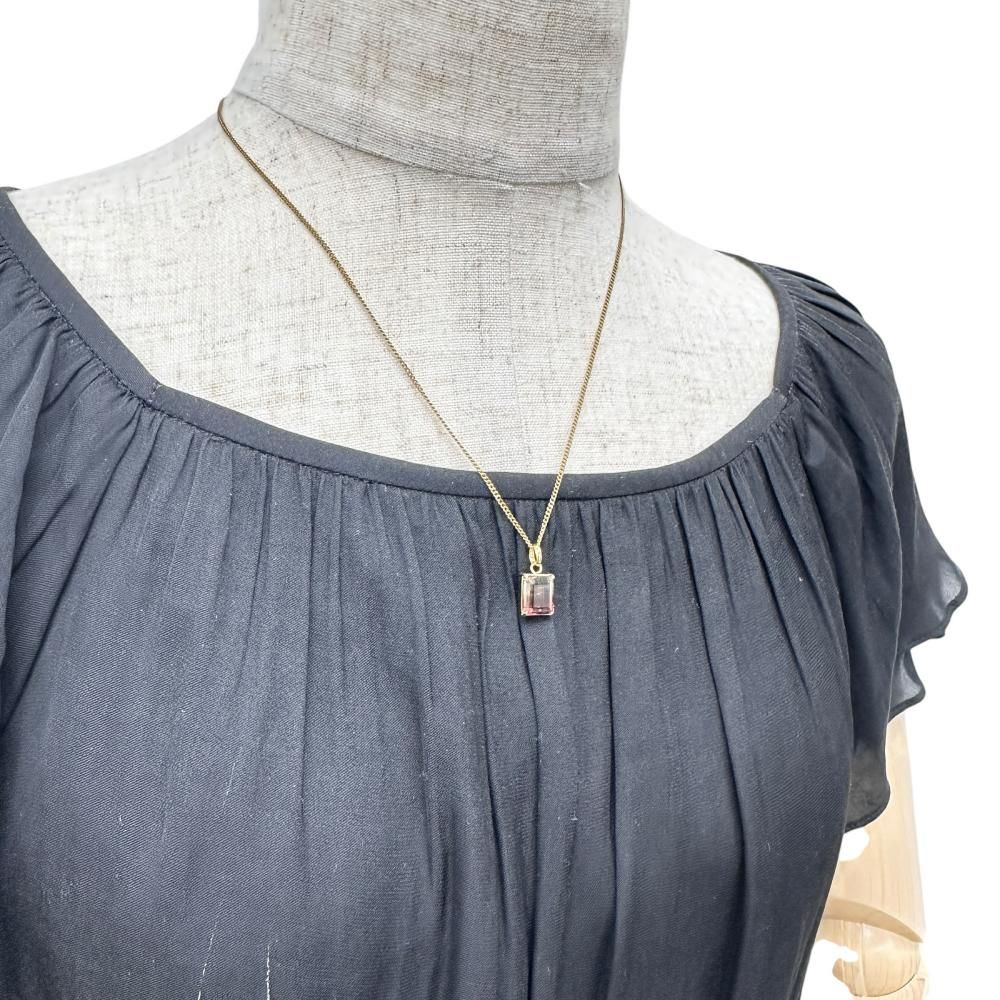 バイカラートルマリン ペンダントトップ K18ゴールド 18金 1.1g