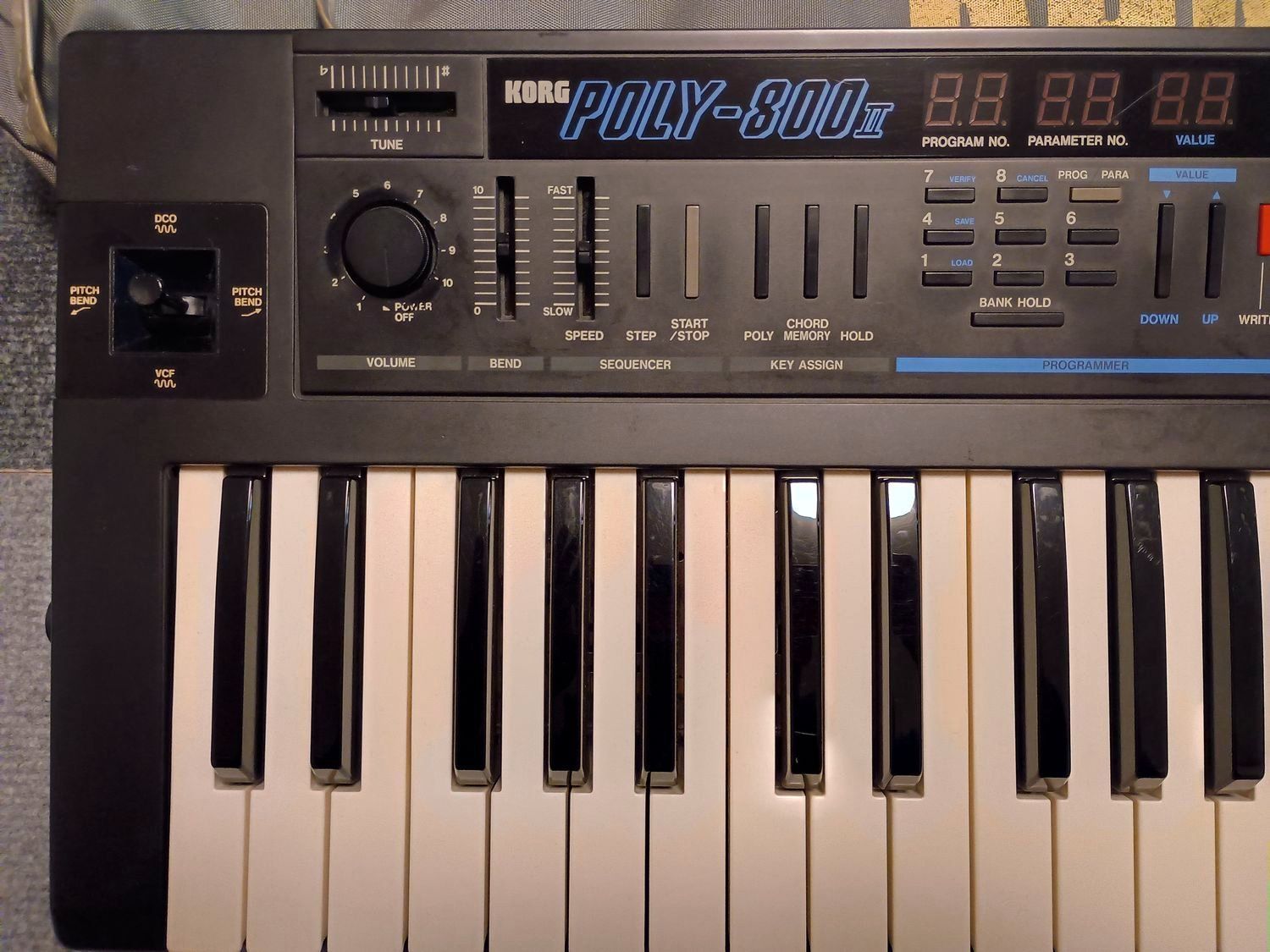 🎹【内蔵電池化・整備済】KORG Poly-800 mkII 純正アダプター付属