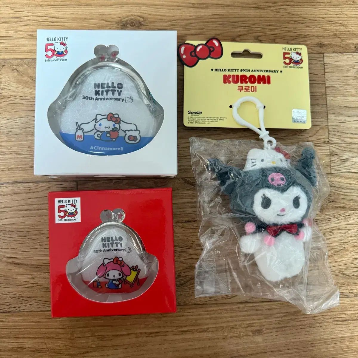 ハローキティ 50周年 シナモロール マイメロディ コインケース クロミ